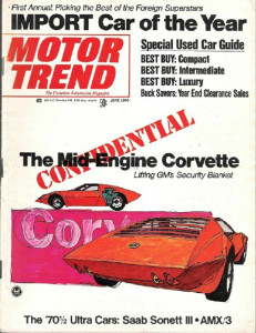 MOTOR TREND 1970 JUNE - SONETT, AMX/3, 914/6, GRUMPY